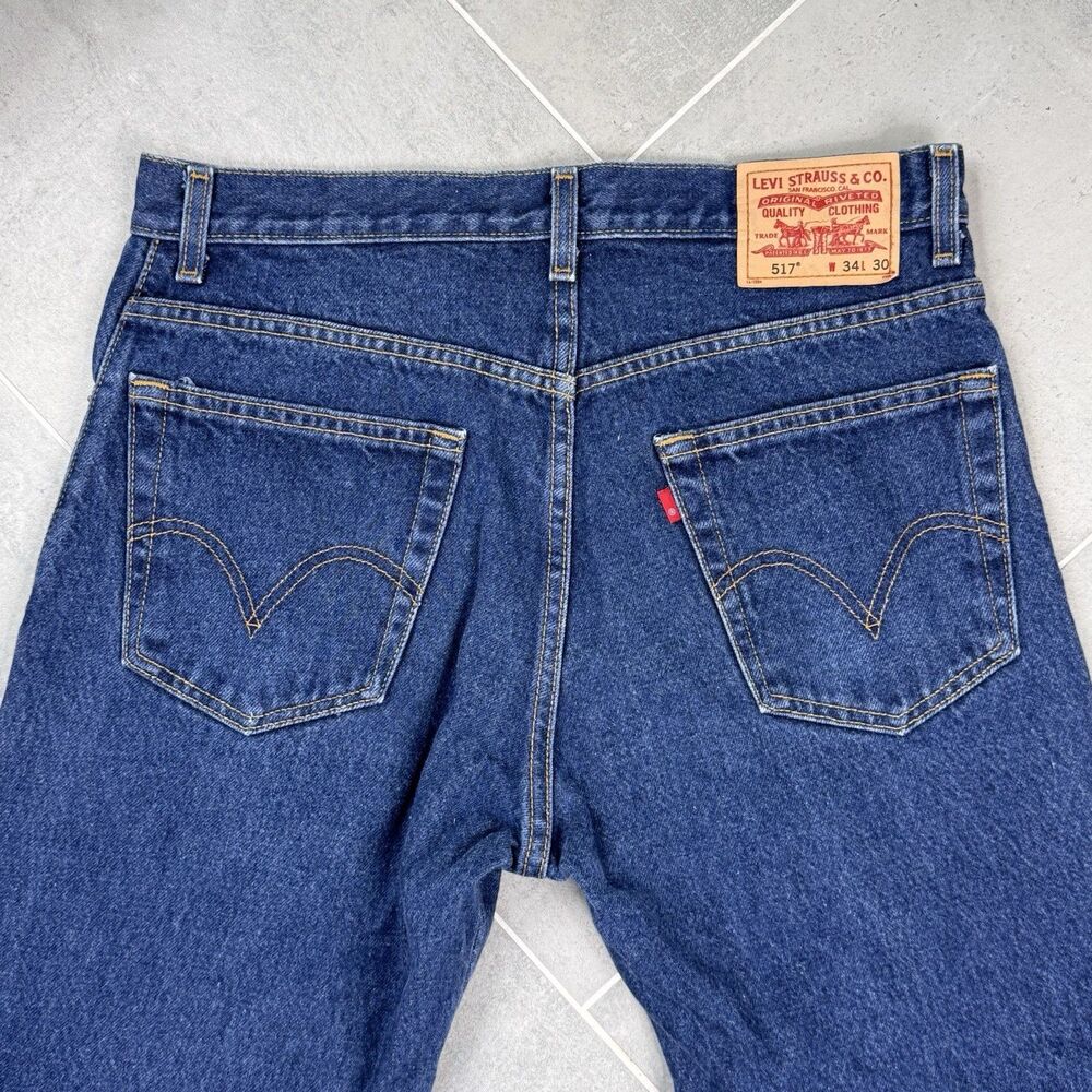 Vintage Levi's 517 Men's 34x30 Y2K Bootcut Jeans 2004 Made in Mexico